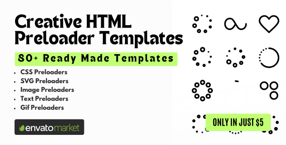 Creative HTML Preloader Templates