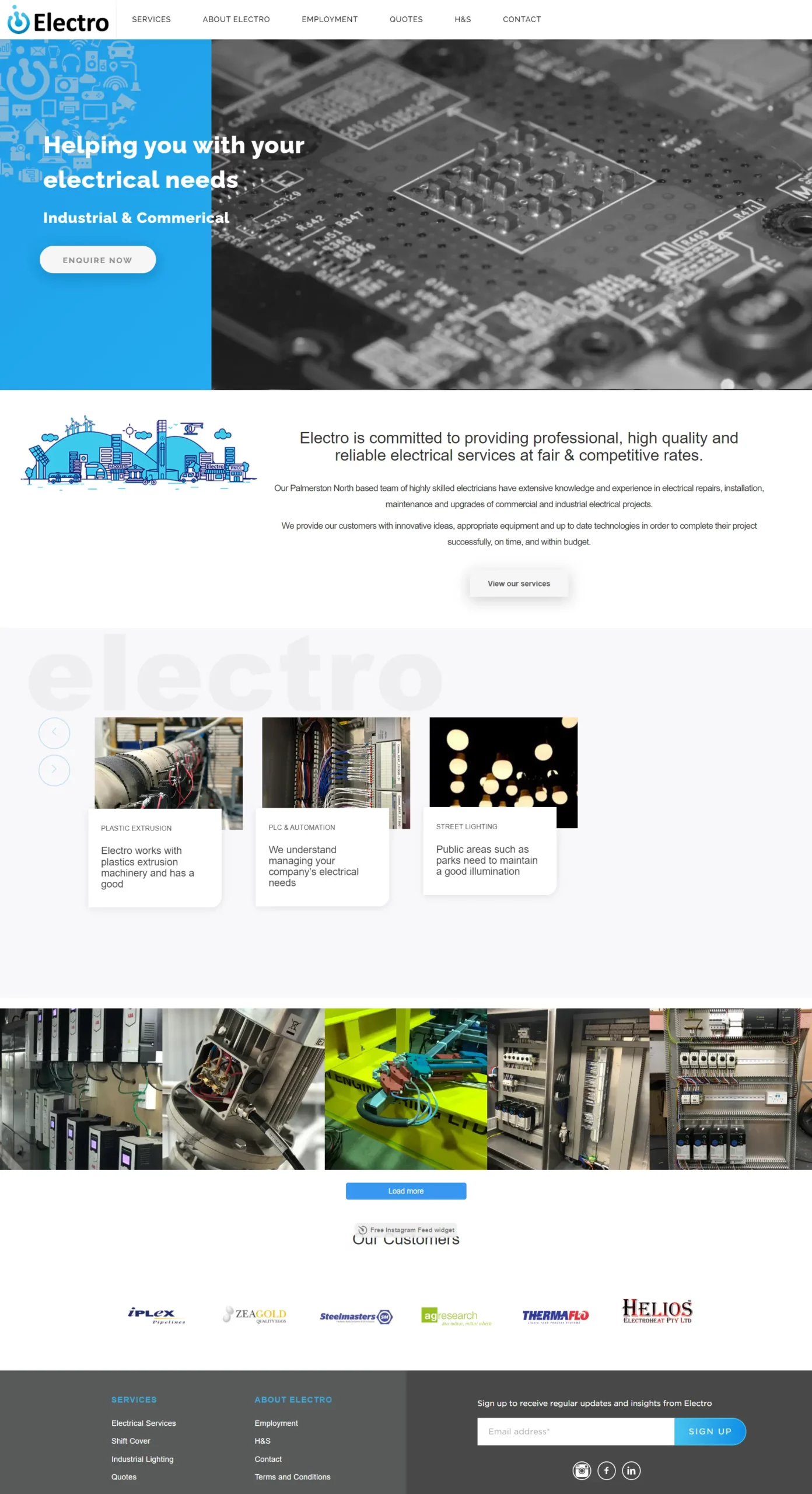 Project Overview: Electro Website