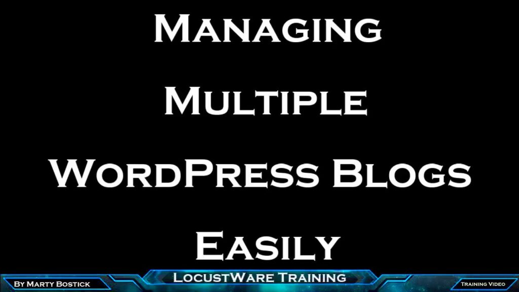 Manage Multiple Wordpress Blogs Easily  YouTube