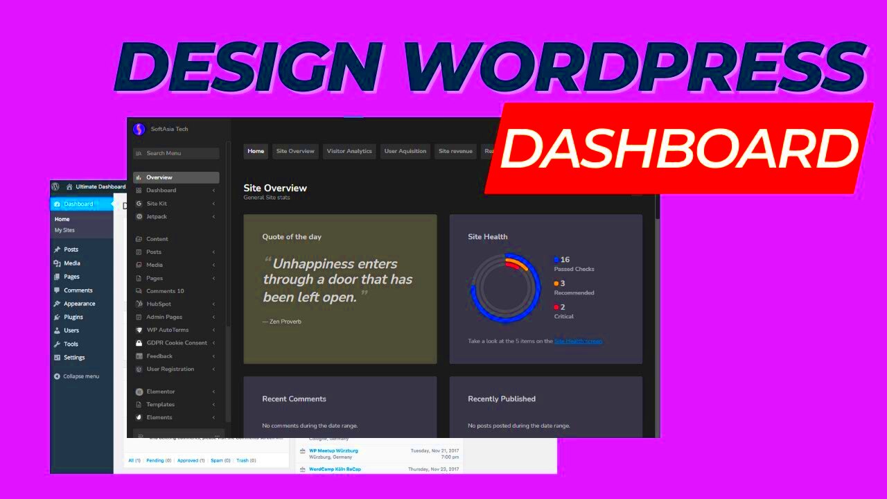 How To Design The Wordpress Admin Dashboard Into Modern Style