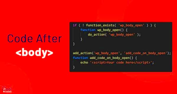 How to Add Code After the Body Tag in Wordpress  Cool Plugins