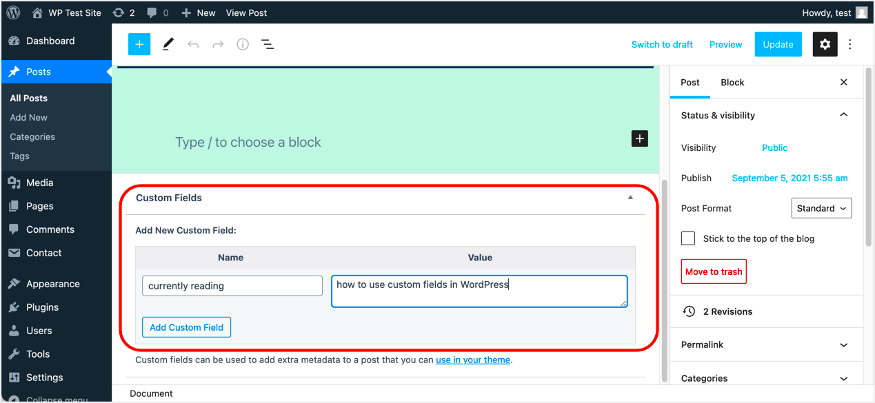 How to Use Custom Fields in WordPress  WebNots