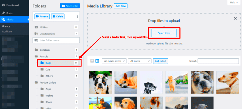 How To Organize Files In WordPress Media Library  MakeWebBetter