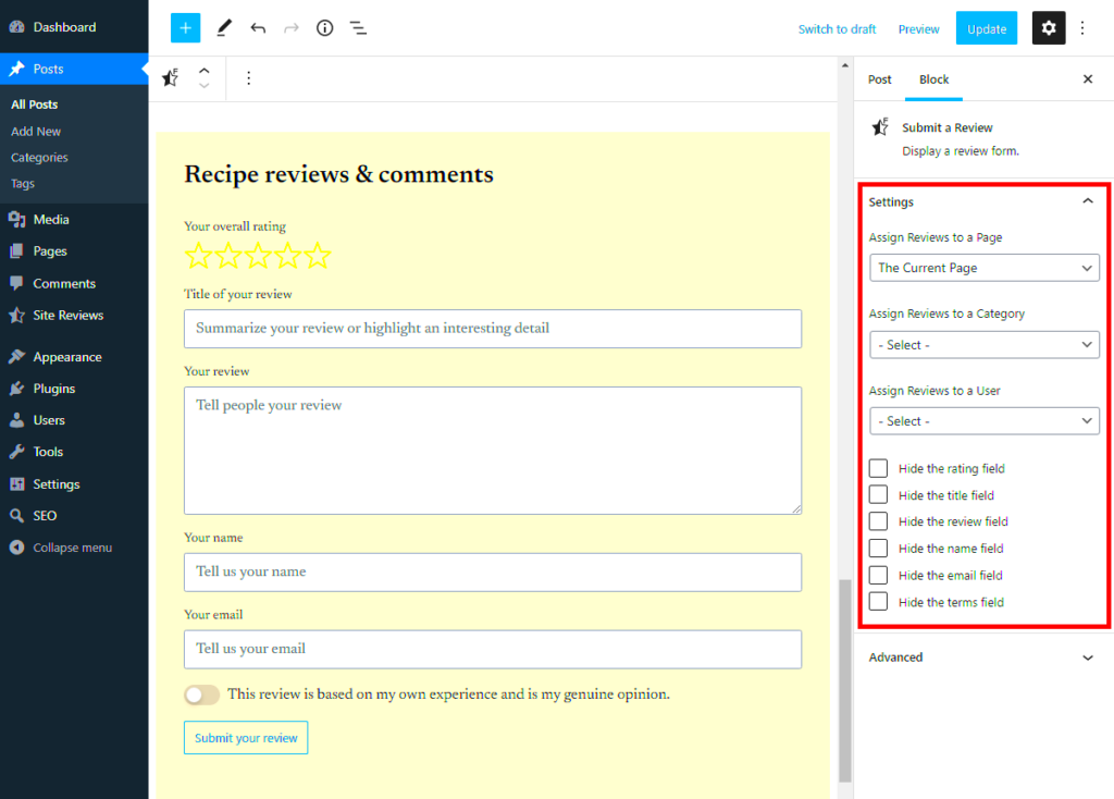 Reviews  Ratings in WordPress  Site Reviews WordPress Plugin