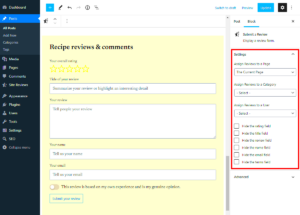 Site Reviews Plugin for WordPress: Enabling the Green Checkbox