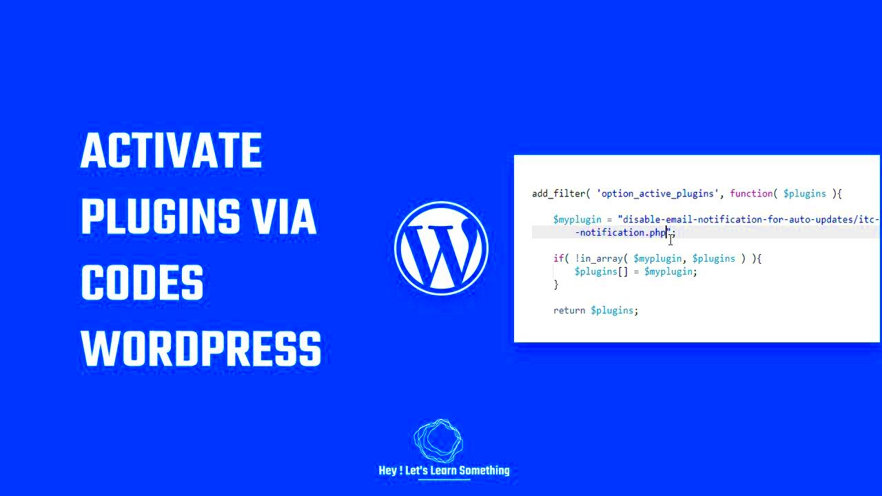 WordPress plugins How to activate plugins programmatically via code