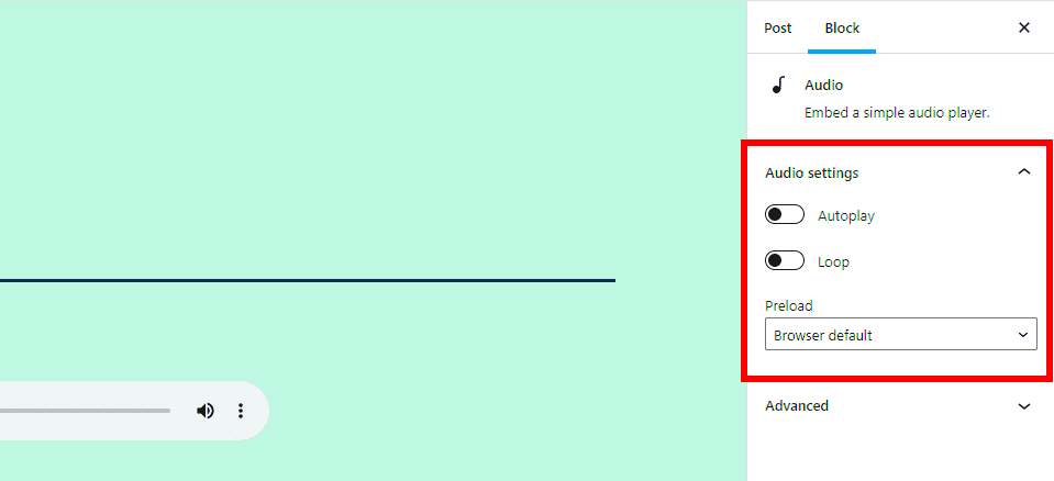 How to Use the WordPress Audio Block