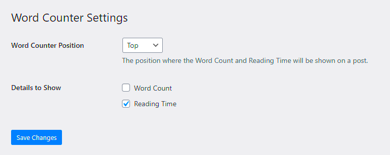 Word Counter WordPress Plugin  Word Counter