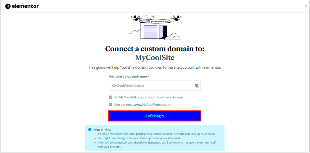 Connect Your Google Domain  Elementor