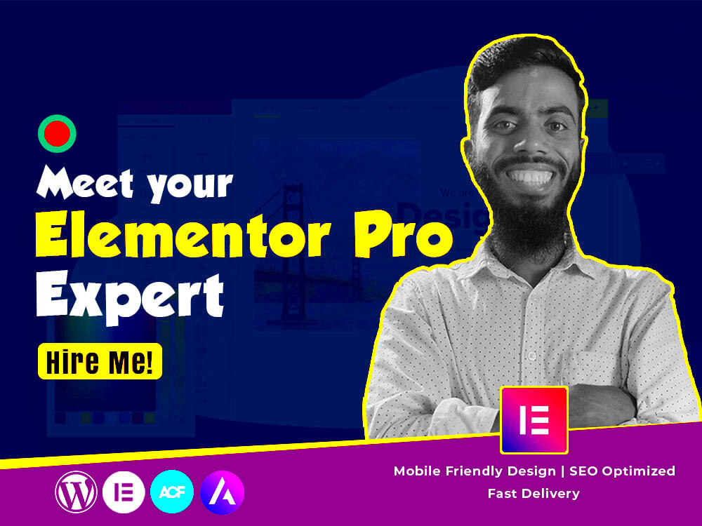 Design your Website using Elementor  Elementor Expert  Elementor