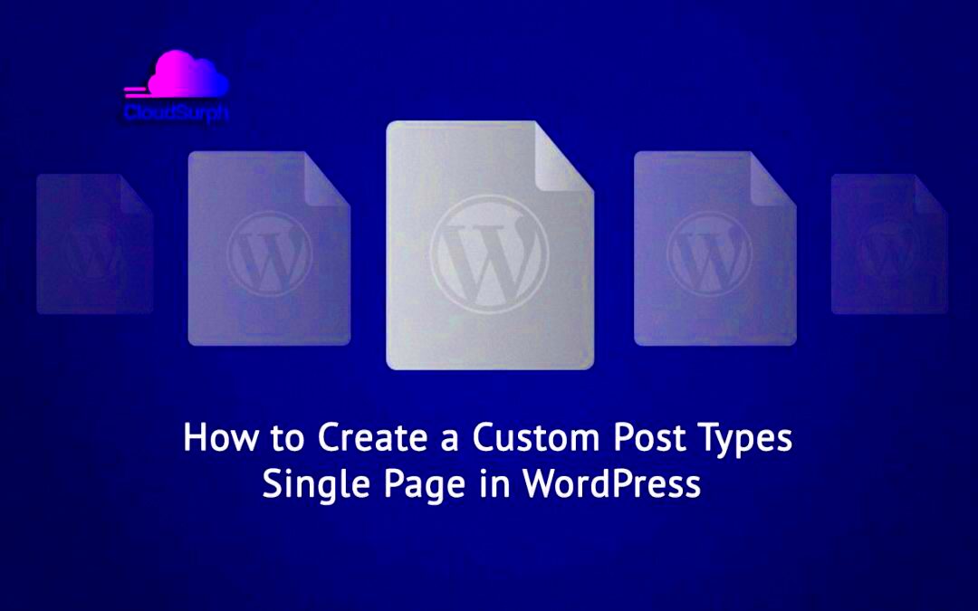 Create a Custom Post Types Single Page in WordPress