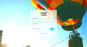 Custom Login Screen Design for WordPress
