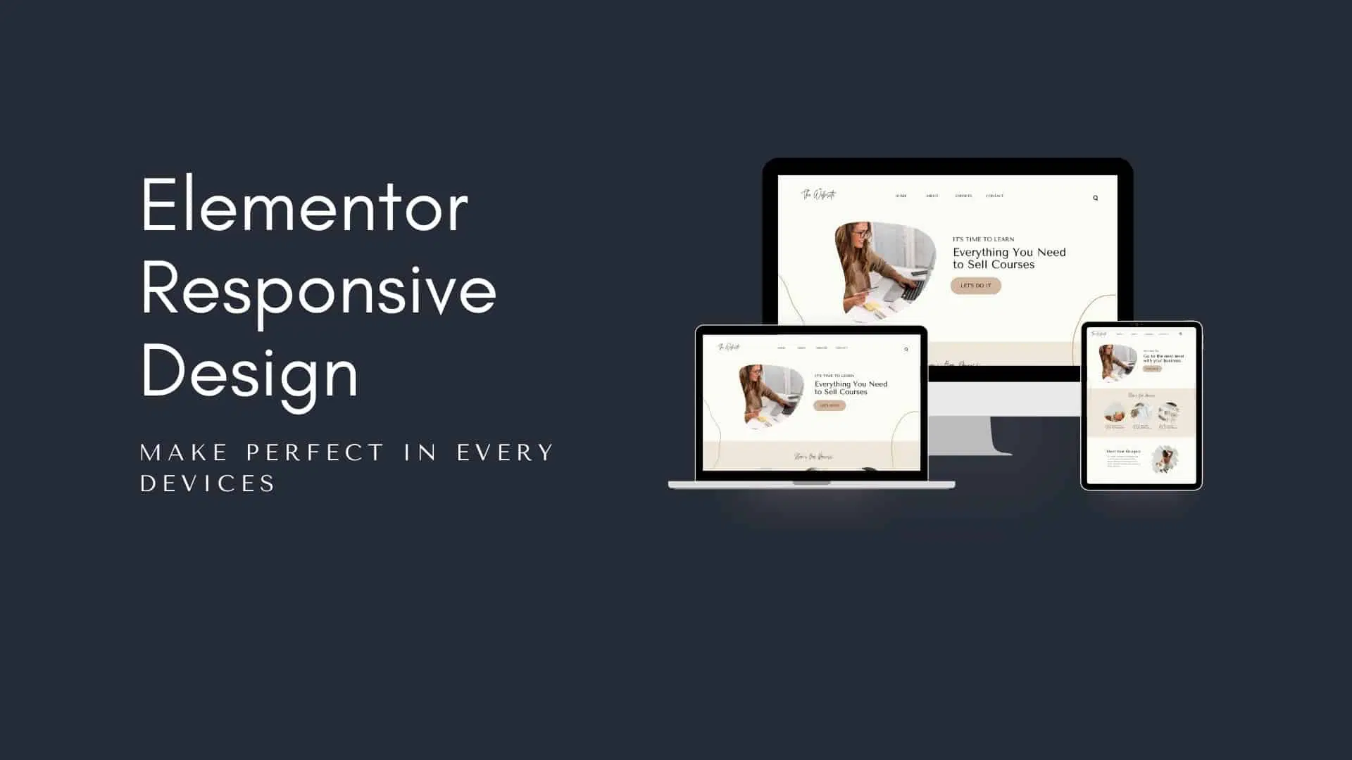 Designing a Responsive Website with Elementor