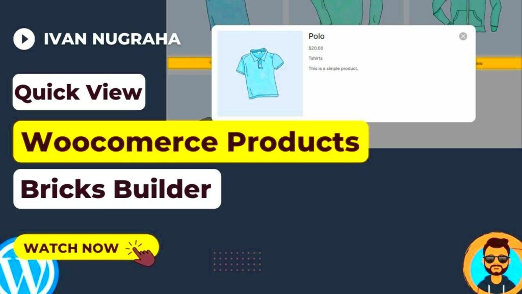 Bricks Builder Quick View Product Woocommerce  YouTube