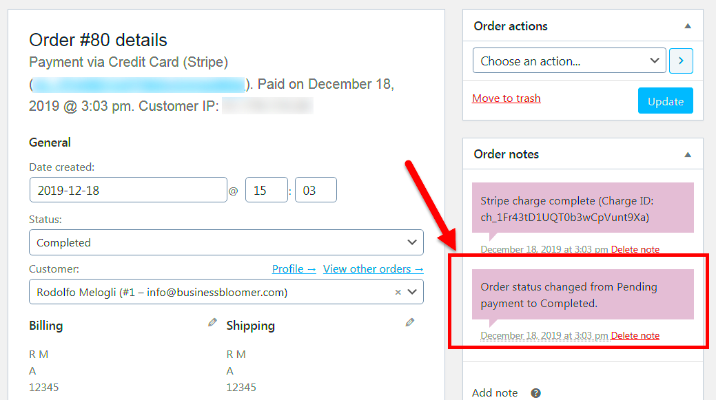 WooCommerce Automatically Complete Processing Orders