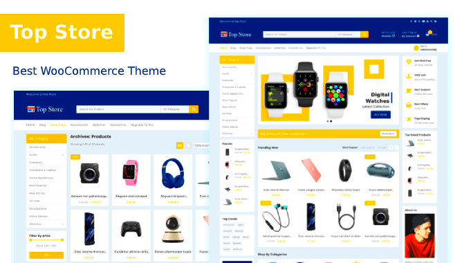 Best free woocommerce themes ecommerce  lasopaya