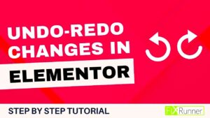 How to Undo in Elementor