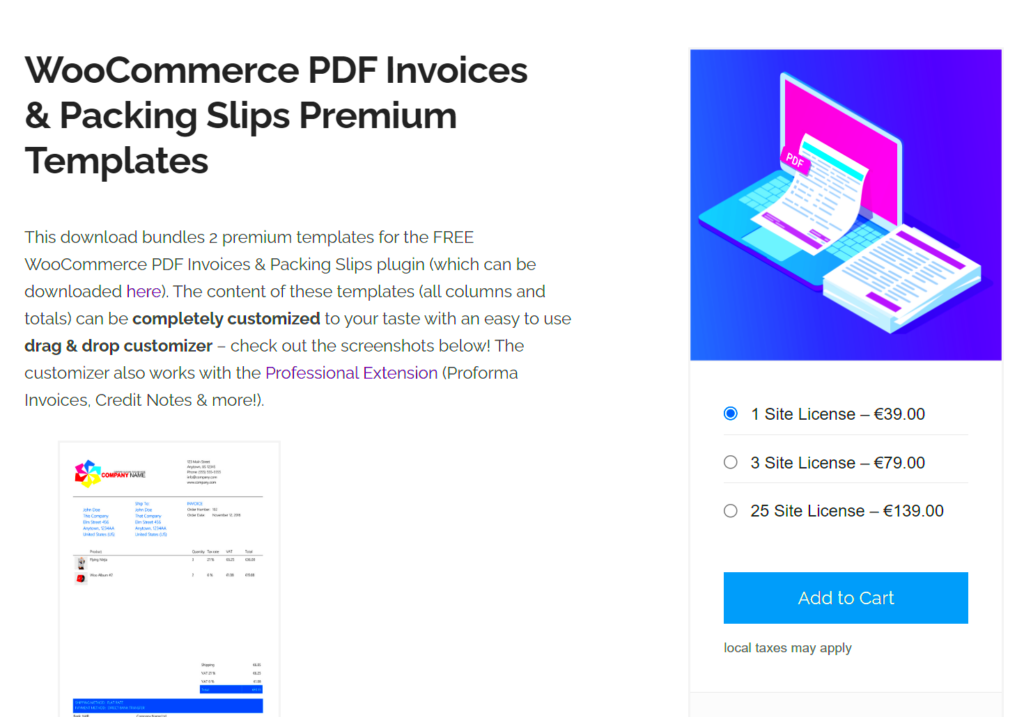 WooCommerce How to Print PDF Invoices and Packing Lists