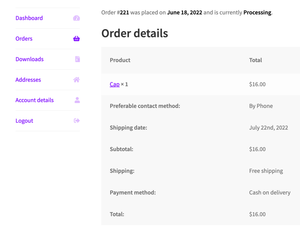 Add Custom Fields to WooCommerce Order Details Page