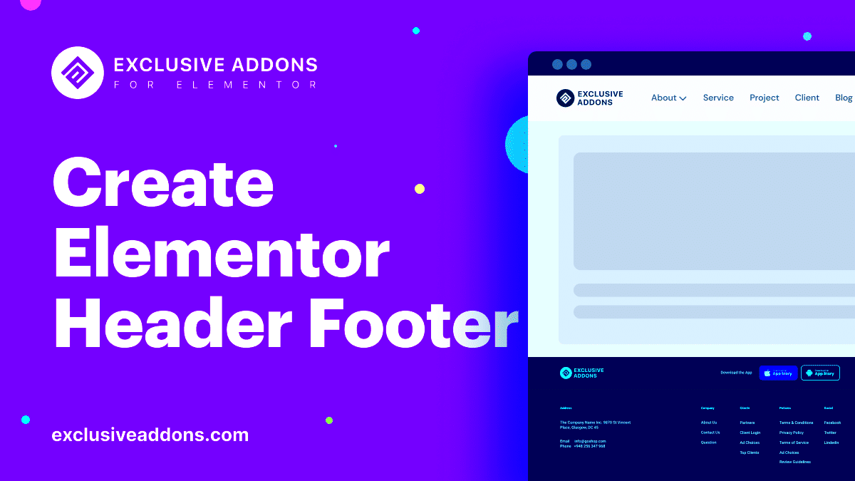 How To Create Elementor Header and Footer  Exclusive Addons