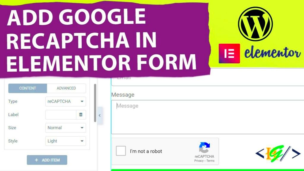 How to Add Google reCAPTCHA to Elementor Forms in WordPress  Elementor