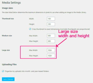 Standard Featured Image Sizes for WordPress Websites