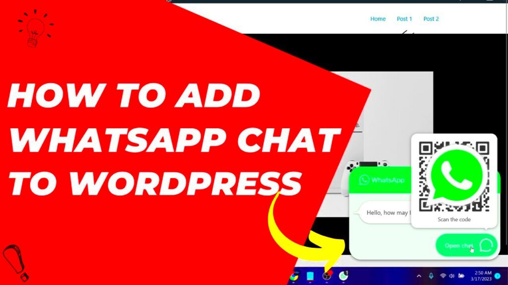 How to Add WHATSAPP CHAT Button on WordPress Website WhatsApp Chat for