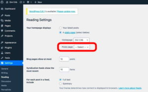 Changing a Page to a Blog in WordPress