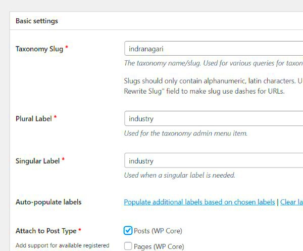 WordPress Custom Post Type Taxonomy Category