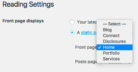 Tutorial Setting a Static Front Page in WordPress  JOR Design Studios