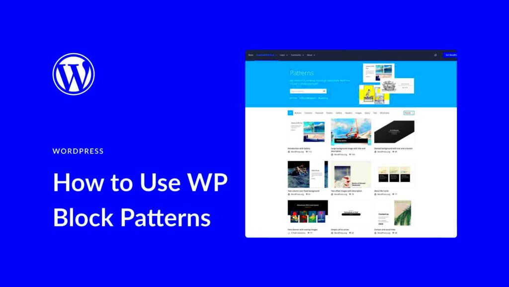 How to Use WordPress Block Patterns A Simple Guide