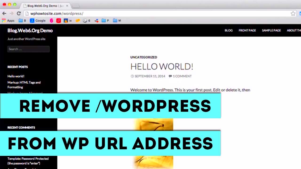 How To Remove WordPress From URL of Your WP Site  YouTube