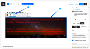 Adding Video Background in WordPress Using HTML