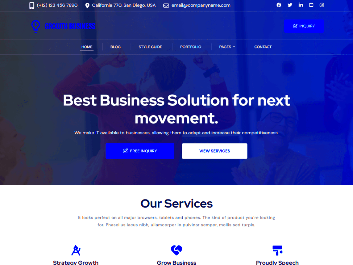 Growth Business  WordPress theme  WordPressorg