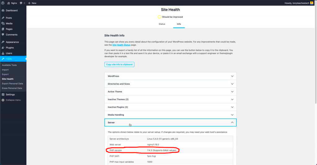 How to Update PHP in WordPress for Apache and Nginx  Tony Teaches Tech