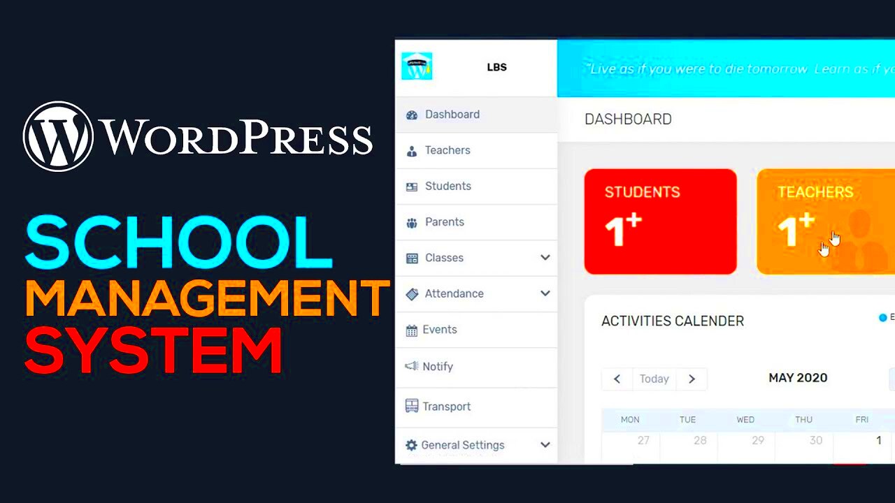 How To Make a School Management System Using WordPress in  Easy