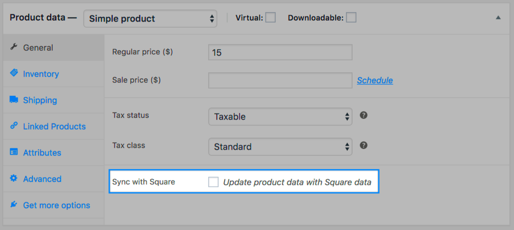 WooCommerce Square Sync Settings  WooCommerce