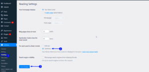 Changing RSS Feed Settings in WordPress