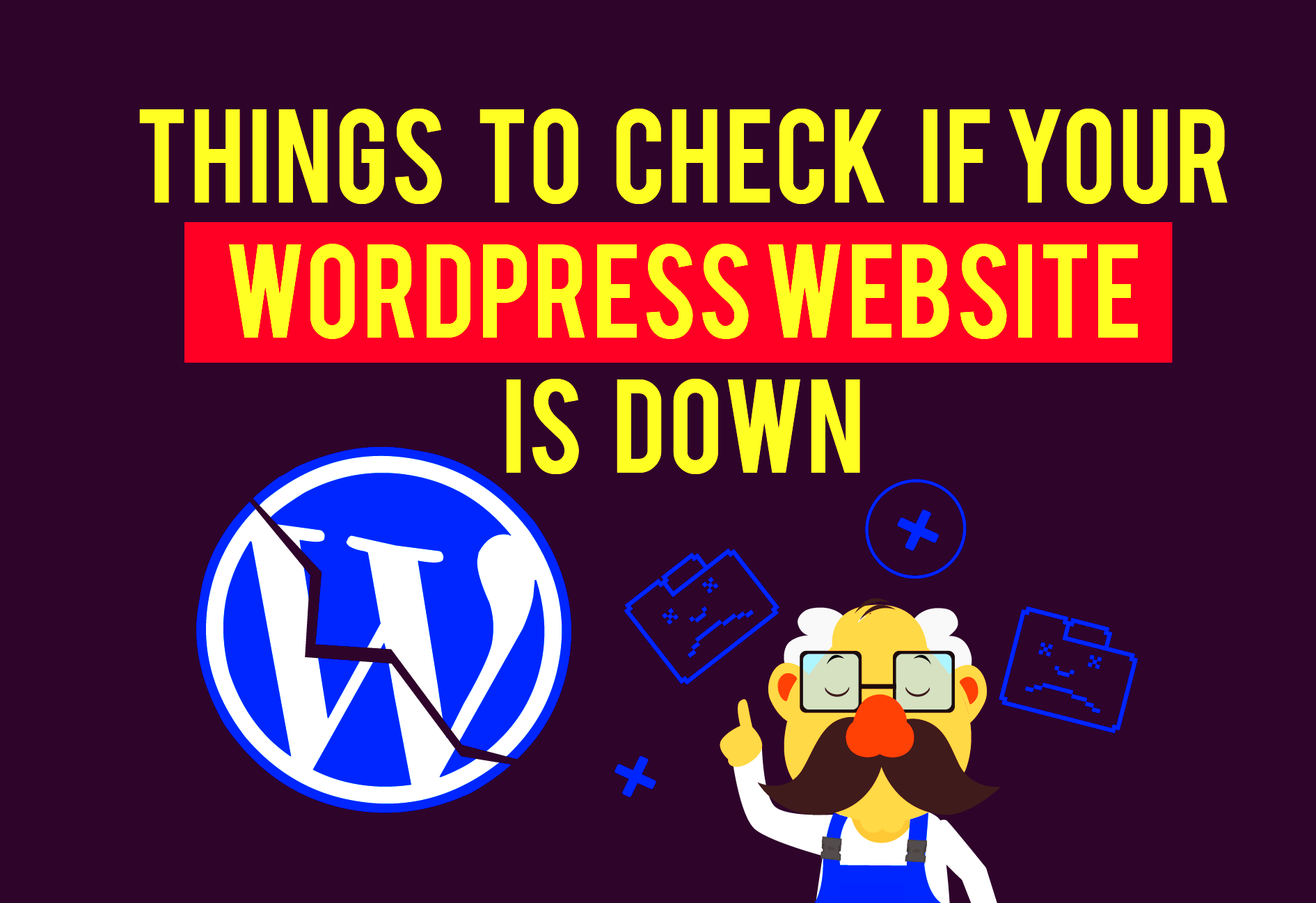 Infographic Things to Check if Your WordPress Website Is Down