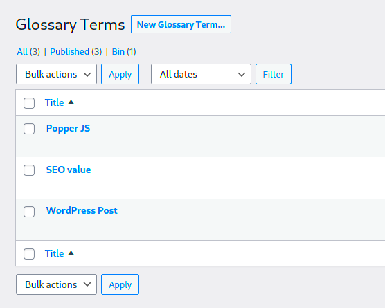 Create a WordPress Glossary with Rich HTML Tooltips