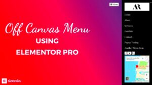 Using Off-Canvas Features in Elementor Pro