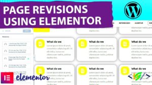 Restoring Revisions in Elementor