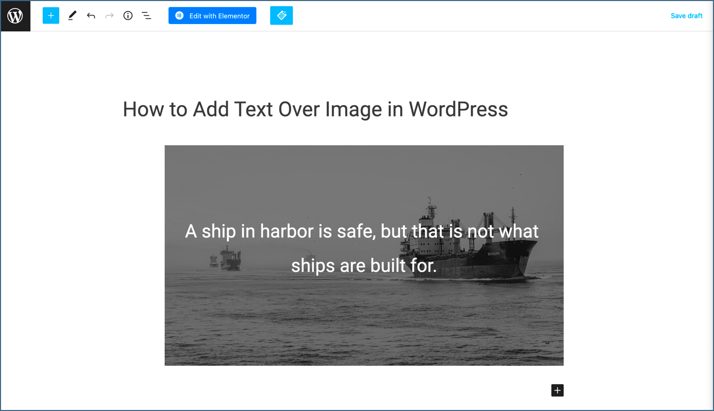 How to Add Text Over Image in WordPress Step by Step