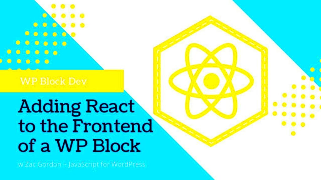 React on a WordPress Block Frontend  Gutenberg  YouTube