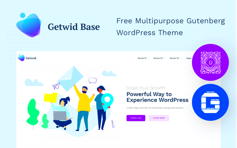 Free Gutenberg WordPress Theme  Getwid Base