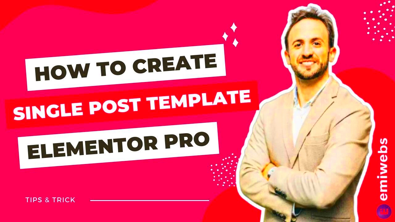 How to create single Post template with Elementor Pro  YouTube