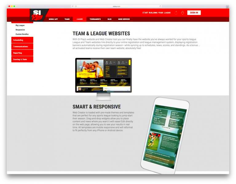 30 Best Sports Team Website Builders For Winners 2021  Colorlib