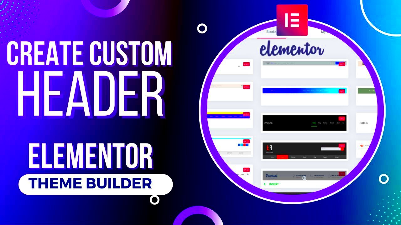 Create Header Template With Elementor Theme Builder Tutorial