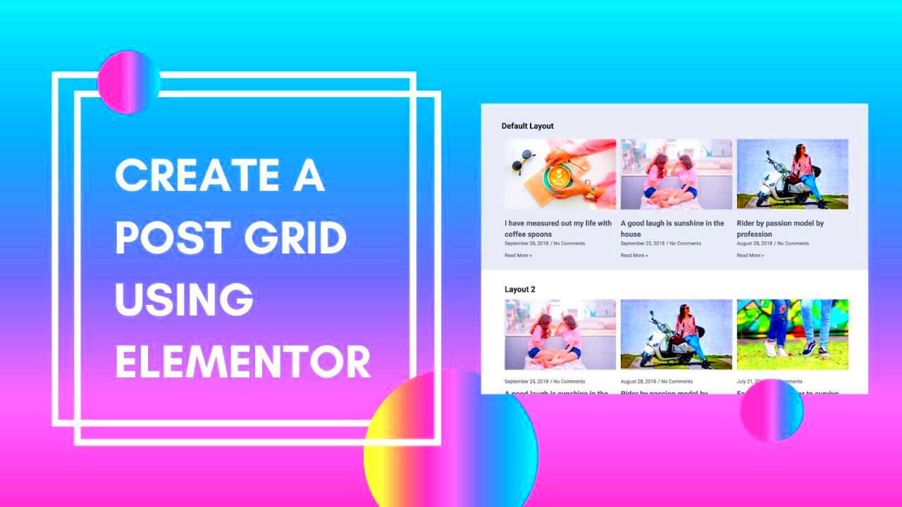 How to Create a Post Grid Using Elementor  YouTube