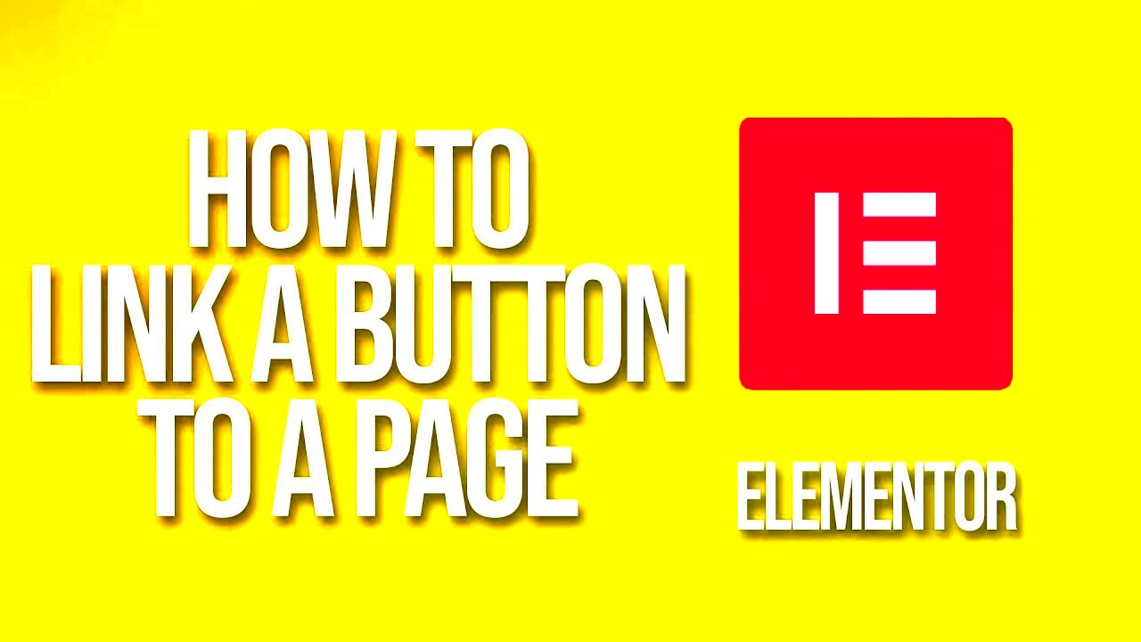 How To Link A Button To A Page Elementor Tutorial  YouTube